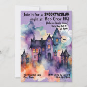 Invitation Siège de l'équipage de Boo Haunted House Halloween (Devant)