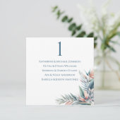 Invitation Siège mariage Graphique-rêve tropical (Debout devant)