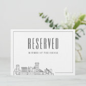 Invitation Siège réservé spécial | Mariage Baltimore (Debout devant)