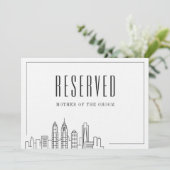 Invitation Siège réservé spécial | Mariage de Philadelphie (Debout devant)