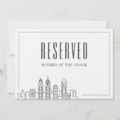 Invitation Siège réservé spécial | Mariage de Philadelphie (Dos)