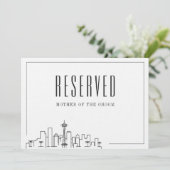 Invitation Siège réservé spécial | Mariage Seattle (Debout devant)