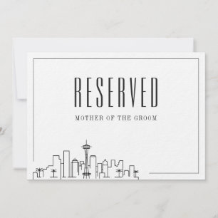 Invitation Siège réservé spécial Mariage Seattle