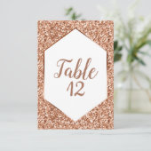 Invitation Sièges de réception de mariage pailletés de rose g (Debout devant)