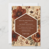 Invitation Sienna Bloom Romantic Wedding (Devant)