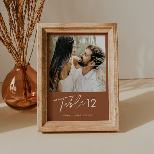 Invitation SIENNA Bohemian Numéro du tableau de photos 5x7