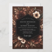 Invitation Sienna Moody Bloom Wedding (Devant)