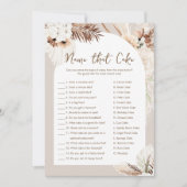 Invitation SIERRA Boho Nom That Cake Fête des mariées Game Ca (Devant)