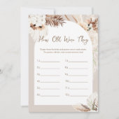 Invitation SIERRA Combien D'Ans Ont Été Ils Fête des mariées  (Devant)