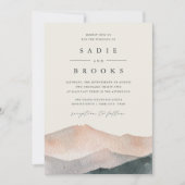 Invitation Sierra Dusk | Desert Sunset Mountain Wedding (Devant)