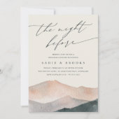 Invitation Sierra Dusk | Dîner de répétition du coucher du so (Devant)