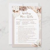 Invitation SIERRA Mariage Citations de cinéma Fête des mariée (Devant)