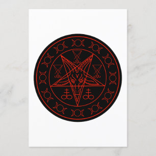 Invitation Sigil de lune triple de Baphomet et sigil de