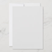 Invitation Signal d'infini unique mariage blanc or gris (Dos)