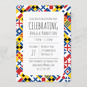 Invitation Signal nautique Anniversaire 2