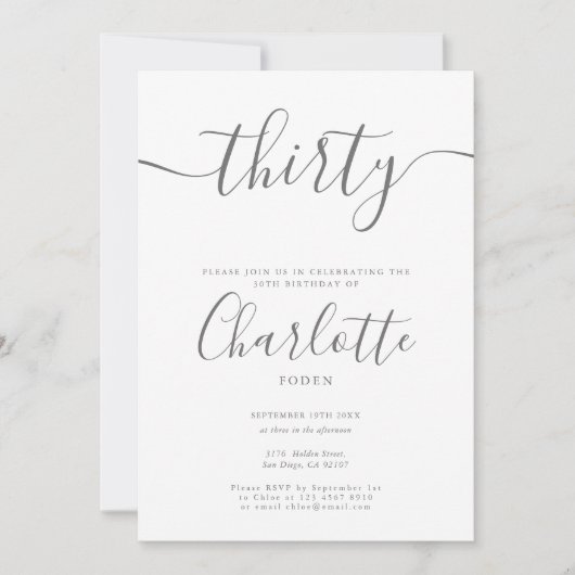 Invitation Signature 30e anniversaire (Devant)