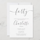 Invitation Signature 40e anniversaire (Devant)