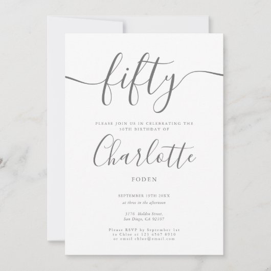 Invitation Signature 50e anniversaire (Devant)