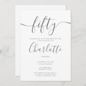 Invitation Signature 50e anniversaire (Devant / Derrière)