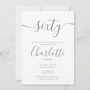 Invitation Signature 60e anniversaire