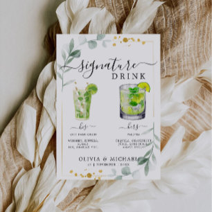Invitation Signature Boissons Signé Modèle, Signature Cocktai