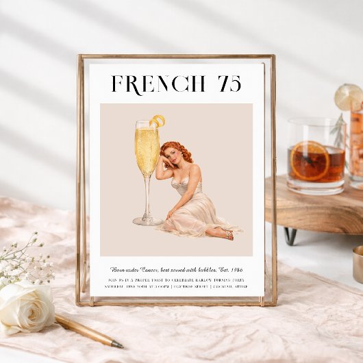 Invitation Signature Cocktail | Cancer Zodiac Birthday