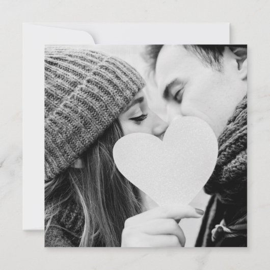 Invitation Signature élégante Rustic Kraft Mariage Photo (Dos)