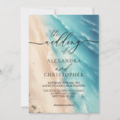 Invitation Signature été Ocean Beach Watercolor (Devant)