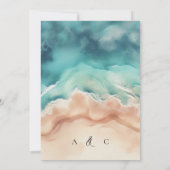 Invitation Signature été Ocean Beach Watercolor (Dos)
