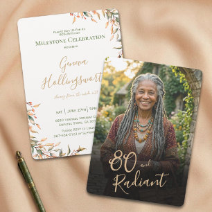 Invitation Signature Quatre-Vingt et Photo Jalon Radiant 80