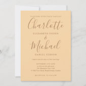 Invitation Signature Script Photo Champagne Mariage (Devant)