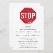 INVITATION SIGNE D'ARRÊT DÉTESTÉ (Devant / Derrière)