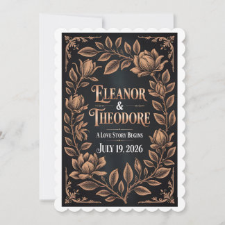 Invitation Signe de bienvenue de mariage [Couleur] foncée Rom