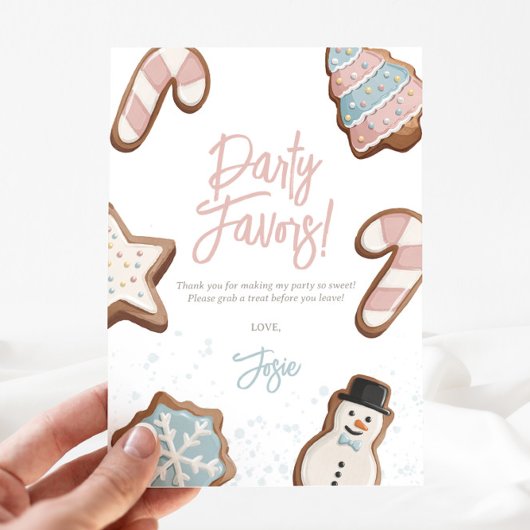 Invitation SIGNE DE FÊTE D'ANNIVERSAIRE DOUCE EN Hiver