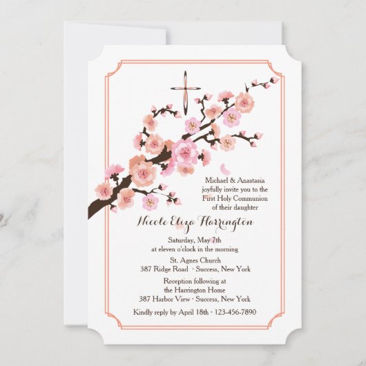 Invitation Signe de l'invitation du printemps (Devant)