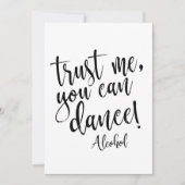 Invitation Signe de mariage abordable 'Fais-moi confiance, tu (Devant)