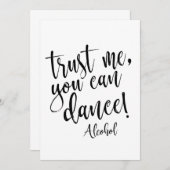 Invitation Signe de mariage abordable 'Fais-moi confiance, tu (Devant / Derrière)
