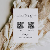Invitation Signe de numérisation pour payer, Venmo, Cash App,
