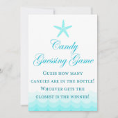 Invitation Signe de plage Combien de canettes 5x7" (Devant)