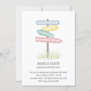 Invitation Signe de rue Parti de la 8e année