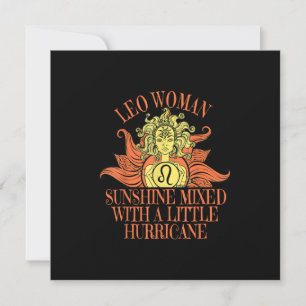 Invitation Signe du zodiaque femme Lion anniversaire juillet