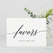 Invitation Signe Faveurs - Script moderne (Debout devant)
