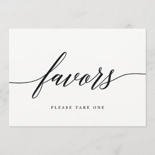 Invitation Signe Faveurs - Script moderne