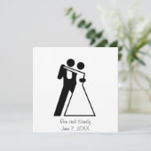 Invitation Signe international pour les mariés (Debout devant)