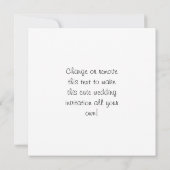 Invitation Signe international pour les mariés (Dos)