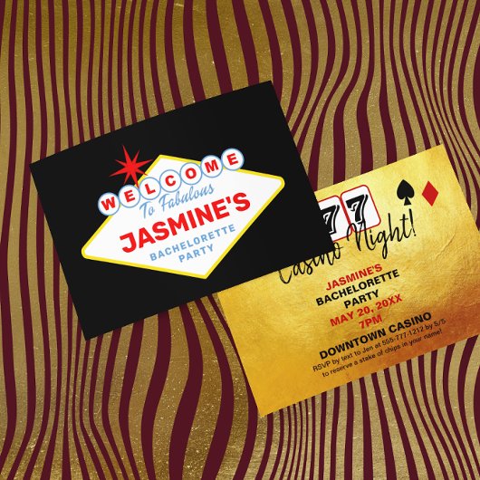Invitation SIGNE Las Vegas Casino Bachelorette Party