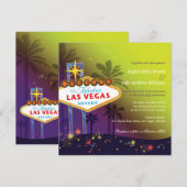 Invitation SIGNE Las Vegas Destination Mariage (Devant / Derrière)