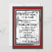 Invitation Signe limite de vitesse du 50e anniversaire de la  (Dos)