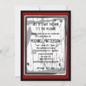 Invitation Signe limite de vitesse du 65e anniversaire de la (Dos)