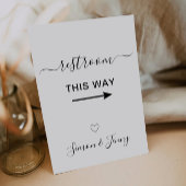 Invitation Signe Mariage des toilettes